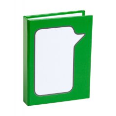   Adhesive notepad, 80×109×18 mm, Everestus, 20FEB8680, Hartie reciclata, Verde