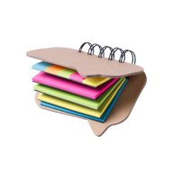   Adhesive notepad, 108×85×25 mm, Everestus, 20FEB8705, Hartie reciclata, Natur