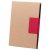Adhesive notepad, 145×210×18 mm, Everestus, 20FEB10178, Hartie reciclata, Rosu, Natur