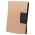 Adhesive notepad, 145×210×18 mm, Everestus, 20FEB10175, Hartie reciclata, Negru, Natur