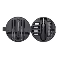   Set 20 scule in cutie cu forma de roata, ø128×48 mm, Everestus, 20FEB16284, ABS, Negru
