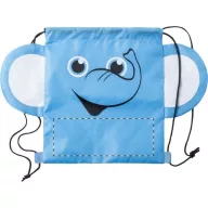   Saculet cu snur tip rucsac, Elefant, 260×300 mm, Everestus, 20FEB5735, 190T Poliester, Albastru