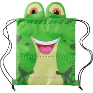   Saculet cu snur tip rucsac, Broscuta, 260×300 mm, Everestus, 20FEB5736, 190T Poliester, Verde