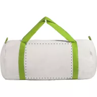   Geanta sport, ø250×500 mm, Everestus, 20FEB6634, Bumbac, Verde, Alb