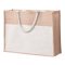Sacosa de cumparaturi, 445x340x150 mm, Orizons, 20IUN1307, Bej, Iuta, Bumbac