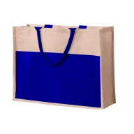   Geanta de plaja, 2402E18645, Everestus, 445x350x150 mm, Iuta, Bumbac, Albastru inchis