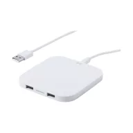   Wireless charger, 90×90×7 mm, Everestus, 20FEB11170, Plastic, Alb