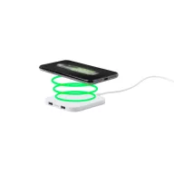   Wireless charger, 90×90×7 mm, Everestus, 20FEB11170, Plastic, Alb