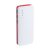 Power bank, 65×143×27 mm, Everestus, 20FEB6058, Plastic, Rosu, Alb