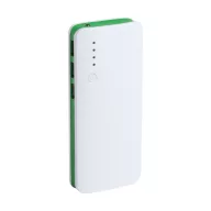   Power bank, 65×143×27 mm, Everestus, 20FEB6057, Plastic, Verde, Alb