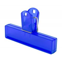   Bag sealing clip, 100×62×23 mm, Everestus, 20FEB11041, Plastic, Albastru