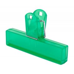   Bag sealing clip, 100×62×23 mm, Everestus, 20FEB11042, Plastic, Verde