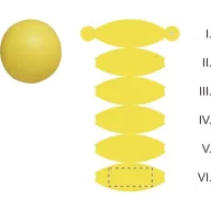   Minge de plaja 28 cm, ø280 mm, Everestus, 20FEB8777, PVC, Galben