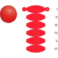   Minge de plaja 28 cm, ø280 mm, Everestus, 20FEB8771, PVC, Rosu