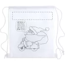 Saculet de colorat cu design de Craciun, 250×300 mm, Everestus, 20FEB1943, Material netesut, Alb