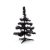 Christmas tree, ø150×300 mm, Everestus, 20FEB16241, Plastic, Negru