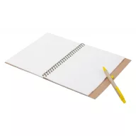   Agenda, 165×210×10 mm, Everestus, 20FEB10358, Hartie reciclata, Galben, Natur