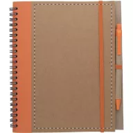   Agenda, 165×210×10 mm, Everestus, 20FEB10356, Hartie reciclata, Portocaliu, Natur