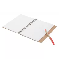   Agenda, 165×210×10 mm, Everestus, 20FEB10357, Hartie reciclata, Rosu, Natur