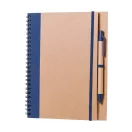 Agenda cu pix inclus, A5, Velina, 2402E18360, Everestus, 165x210x10 mm, Hartie, Albastru inchis, Natur