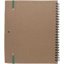 Agenda, 165×210×10 mm, Everestus, 20FEB10355, Hartie reciclata, Verde, Natur
