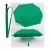 Umbrela manuala cu maner ergonomic, 1220×955 mm, Everestus, 20FEB2862, Pongee, Verde