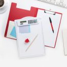 Clipboard A4 cu coperta, 230×315×5 mm, Everestus, 20FEB5053, PVC, Rosu