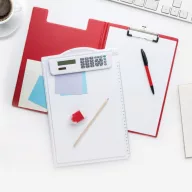   Clipboard A4 cu coperta, 230×315×5 mm, Everestus, 20FEB5053, PVC, Rosu