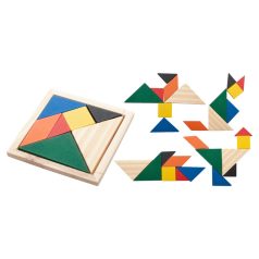 Puzzle, 98×98×7 mm, Everestus, 20FEB8654, Lemn, Multicolor