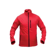   Softshell jacket, unisex, S, S-XXL, 20FEB16478, Poliester, Elastan, Rosu, Negru