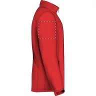   Softshell jacket, unisex, S, S-XXL, 20FEB16478, Poliester, Elastan, Rosu, Negru