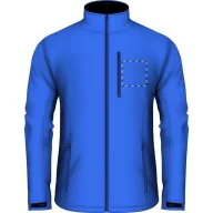   Softshell jacket, unisex, L, S-XXL, 20FEB16466, Poliester, Elastan, Albastru, Negru