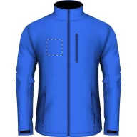   Softshell jacket, unisex, L, S-XXL, 20FEB16466, Poliester, Elastan, Albastru, Negru