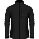 Softshell jacket, unisex, L, S-XXL, 20FEB16461, Poliester, Elastan, Negru