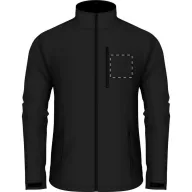   Softshell jacket, unisex, S, S-XXL, 20FEB16463, Poliester, Elastan, Negru