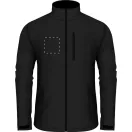 Softshell jacket, unisex, S, S-XXL, 20FEB16463, Poliester, Elastan, Negru