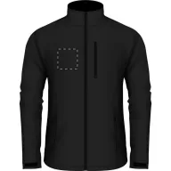   Softshell jacket, unisex, S, S-XXL, 20FEB16463, Poliester, Elastan, Negru