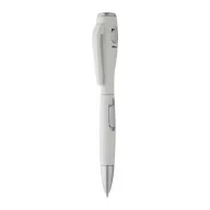   Ballpoint pen cu Lanterna, ø15×127 mm, Everestus, 20FEB16203, ABS, Alb