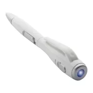   Ballpoint pen cu Lanterna, ø15×127 mm, Everestus, 20FEB16203, ABS, Alb
