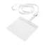 Badge lanyard, 112×485×5 mm, Everestus, 20FEB3331, Poliester, PVC, Alb, Transparent