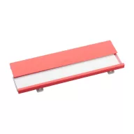   Suport pentru nume, 70×25×4 mm, Everestus, 20FEB3260, Aluminiu, Hartie, Rosu