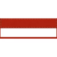   Suport pentru nume, 70×25×4 mm, Everestus, 20FEB3260, Aluminiu, Hartie, Rosu