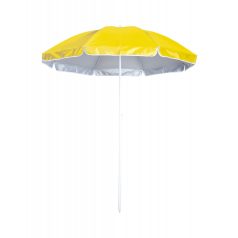   Umbrela de plaja cu protectie UV, ø1500 mm, Everestus, 20FEB17136, Nylon, Galben, Alb