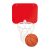 Mini cos de basket cu ventuze, 200×160 mm, Everestus, 20FEB6549, PVC, Rosu