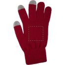 Manusi touchscreen, Everestus, 20FEB17062, Poliester, Rosu, Gri