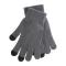 Manusi touchscreen, Everestus, 20FEB17057, Poliester, Gri, Negru