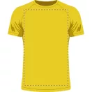 Sport t-shirt, unisex, XL, S-XXL, 20FEB17014, Poliester, Galben
