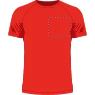   Sport t-shirt, unisex, XL, S-XXL, 20FEB16984, Poliester, Rosu