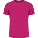 Sport t-shirt, unisex, XL, S-XXL, 20FEB17004, Poliester, Roz