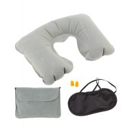   Set de calatorie, 175×110 mm, Everestus, 20FEB16293, Microfibra, EVA, Gri, Negru